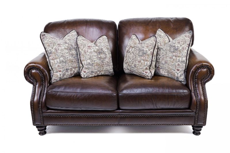 Picture of HILLSBORO ALL LEATHER LOVESEAT