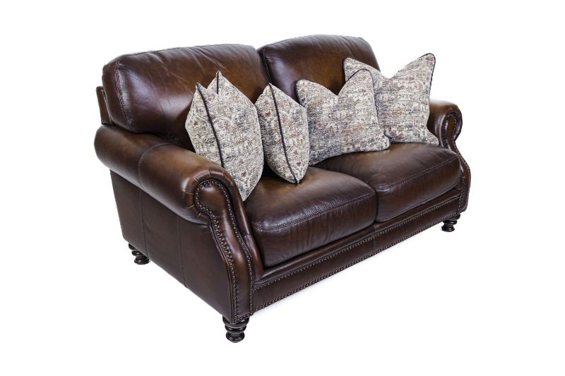 Picture of HILLSBORO ALL LEATHER LOVESEAT