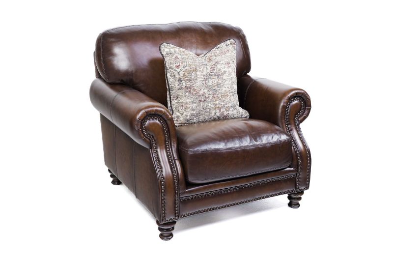 Picture of HILLSBORO ALL LEATHER CHAIR