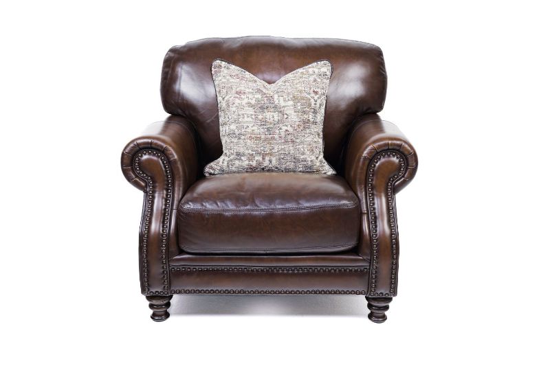 Picture of HILLSBORO ALL LEATHER CHAIR