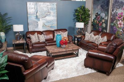 Picture of HILLSBORO ALL LEATHER LIVING ROOM SET