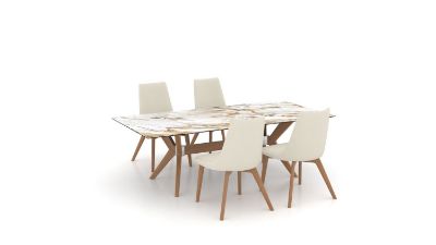 Picture of DOWNTOWN WOOD DINING TABLE SET